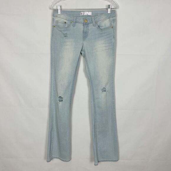No Boundaries Womens Jeans 7 Y2K Low-Rise Distressed Preppy Mean Girls Regina - Picture 1 of 10